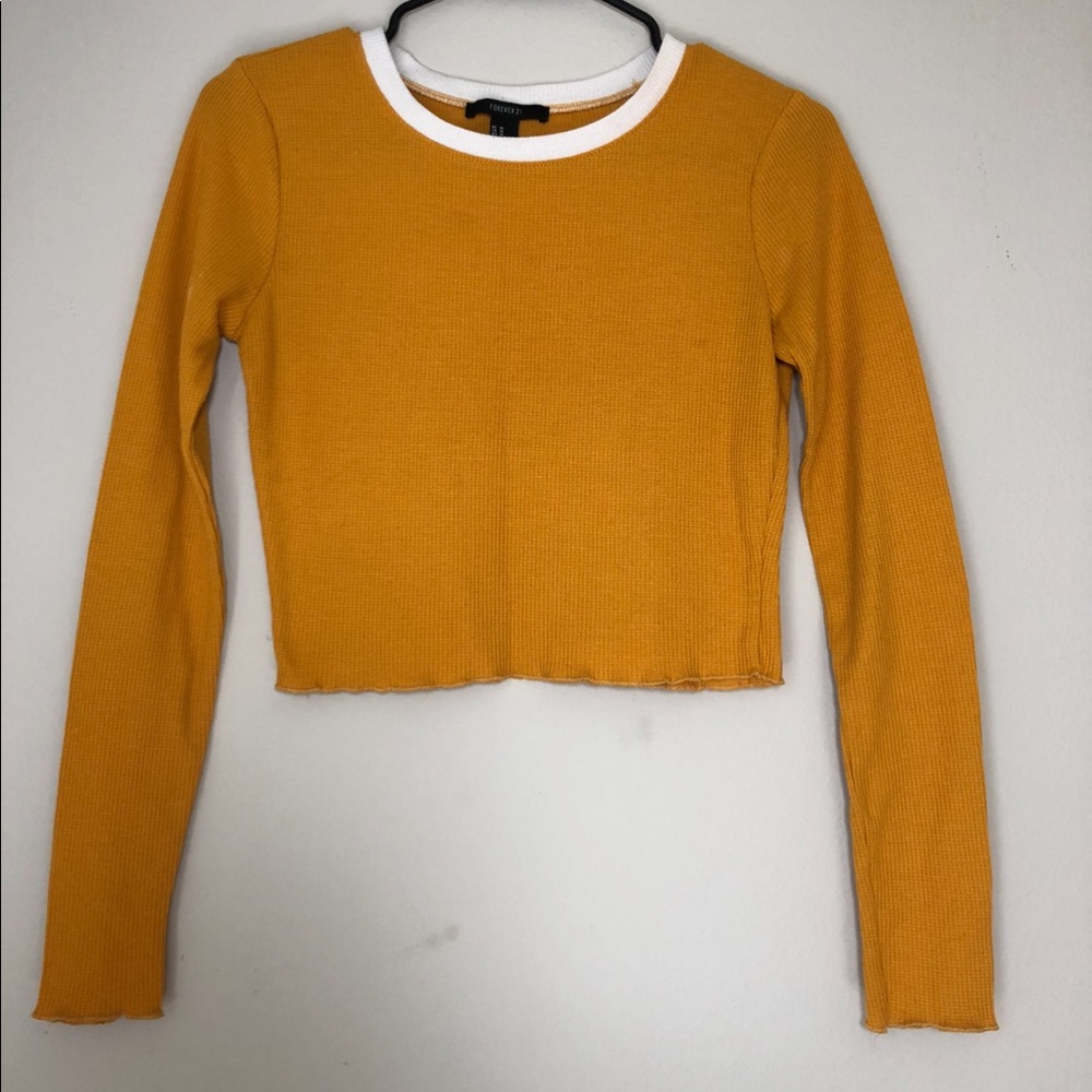 Yellow Crop Top Thermal